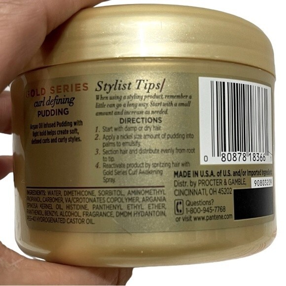 Pantene Gold Series Curl Defining Pudding 7.6 Fl oz - Picture 7 of 7